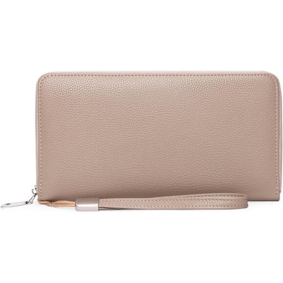 New Womens Wallet RFID Blocking Leather Zip Around Wallet Large Capacity - Picture 7 of 7